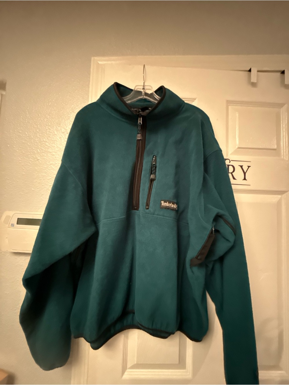Timberland Men’s Teal Fleece Pullover Jacket